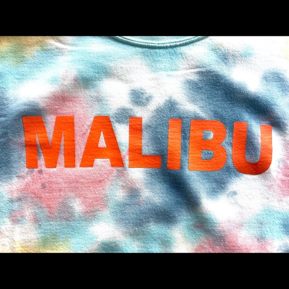 John Eshaya MALIBU tie dye sweatshirt size medium. Cool vibes. Great condition. - Picture 3 of 3